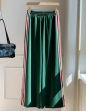 Wide Leg Side Stripe Sweatpants Color Block Track Pants