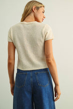 Cap Sleeve Button Up Top