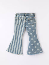 Star Stripe Flare Jeans