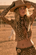 Fawn Print Mesh Top