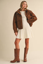 Suede Bomber Jacket