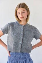 Short Sleeve Knit Cardigan