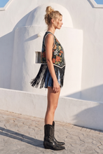 Tapestry Fringe Vest