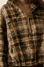 Plaid Sherpa Pullover