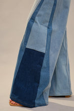High Rise Color Block Jeans