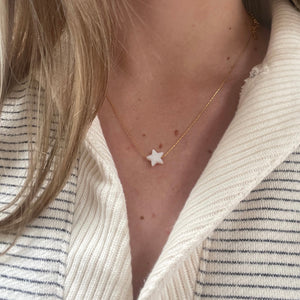 Mother Pearl Star Necklace