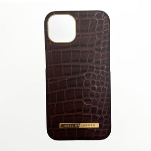 Deep Walnut Croco Atelier Phone Case