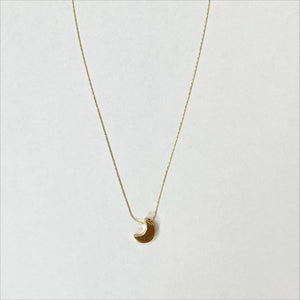 Solid Moon Necklace