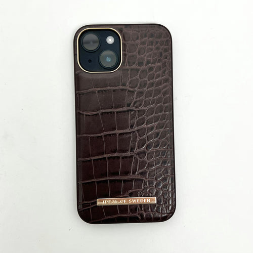 Deep Walnut Croco Atelier Phone Case