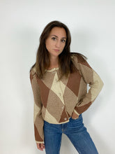 Tan Plaid Cardigan