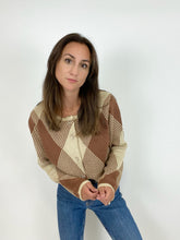 Tan Plaid Cardigan