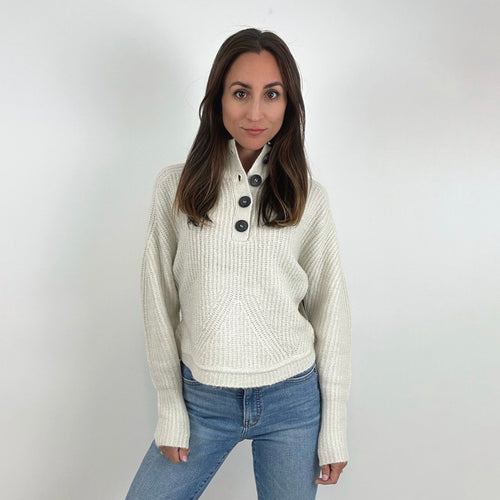 Elliot Mossy Quarter Button Sweater