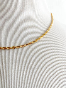 Thick Paisley Rope Necklace