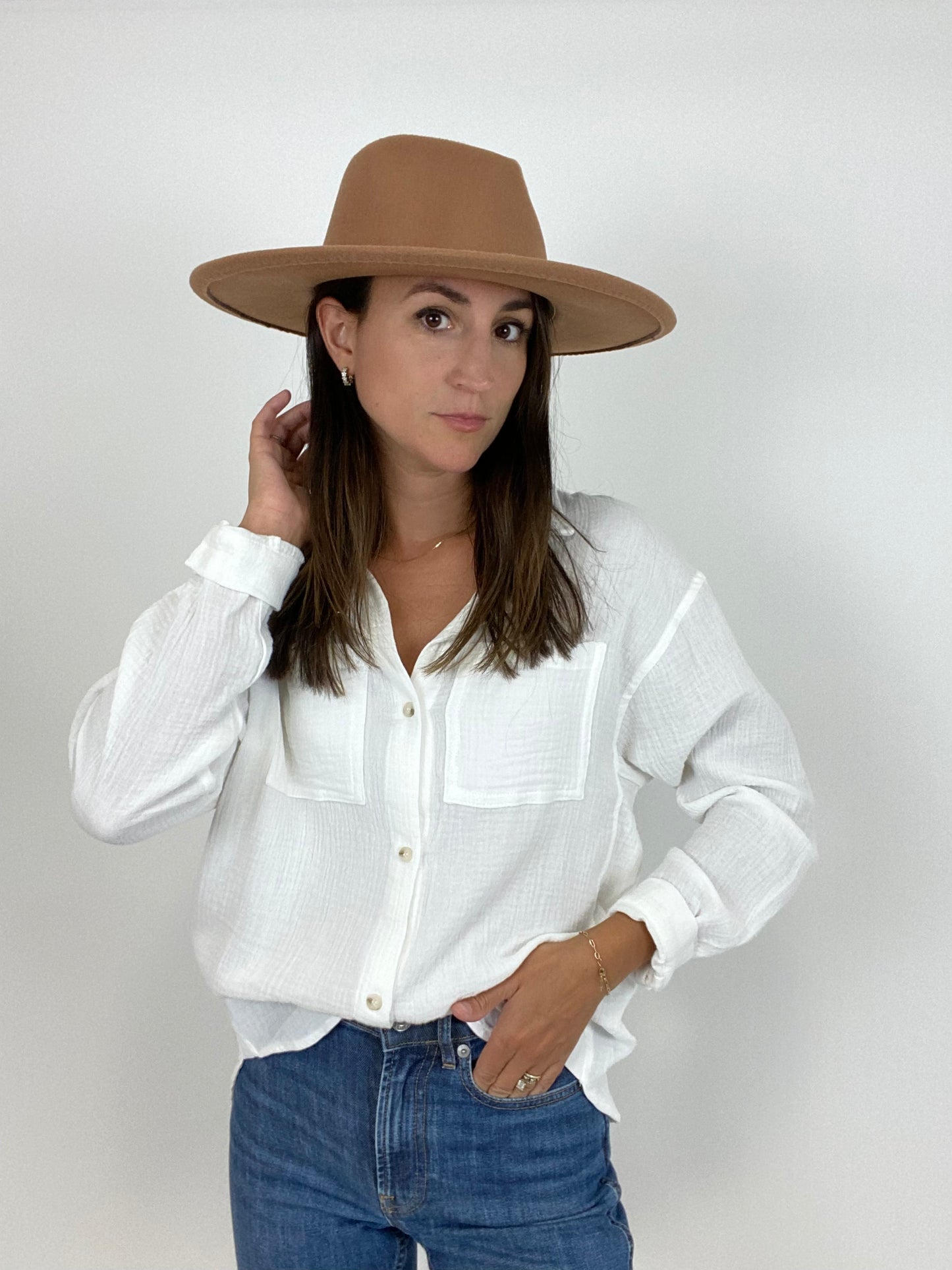 Ariel Vegan Felt Rancher Hat
