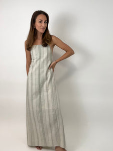 Roman Striped Midi Dress