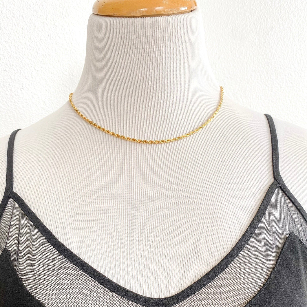 Thick Paisley Rope Necklace